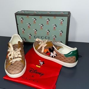 Gucci Men’s Disney Mickey Ace Sneakers, Size 11/44! In EUC!